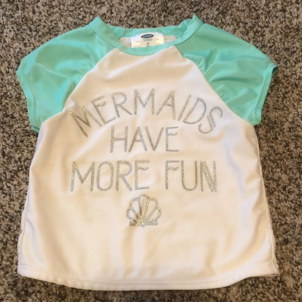 Mermaids Have More Fun Toddler Swim Shirt